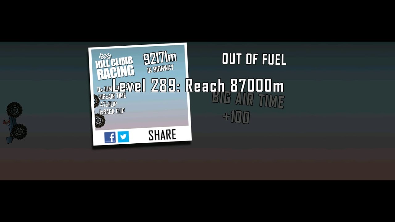 Hill Climb Racing: Highway & Garage 92171m (WR)
