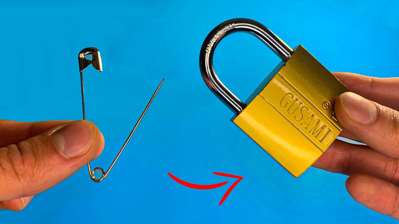 Open any lock without a key 🔓 An incredible way to open a lock !
