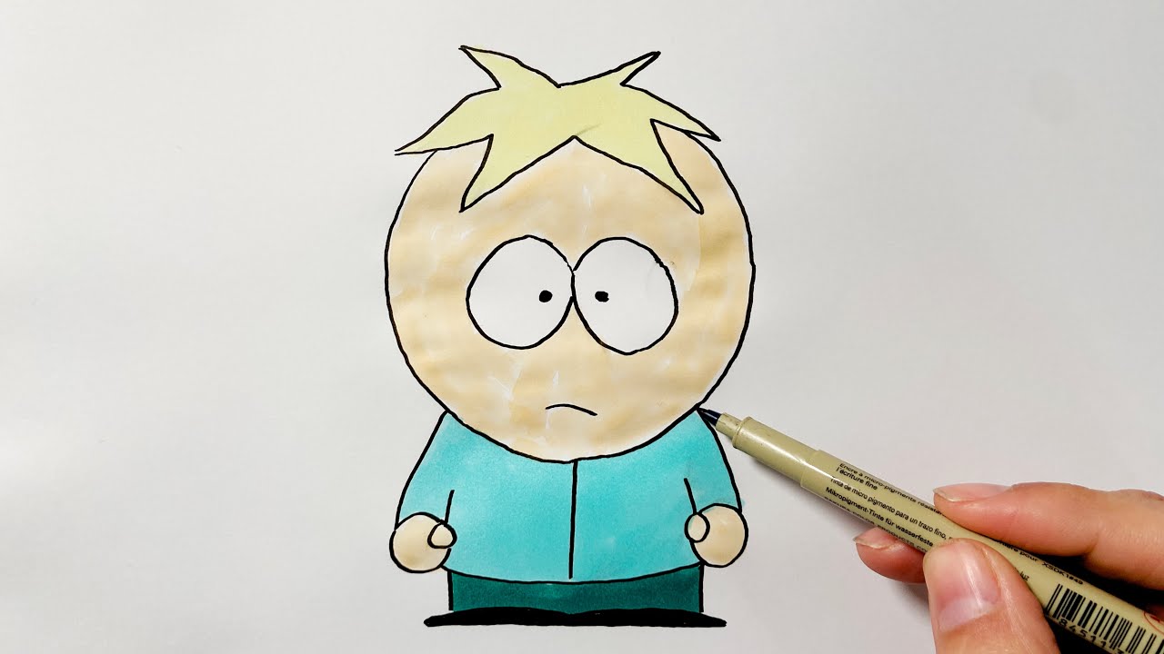 How to Draw Butters From South Park