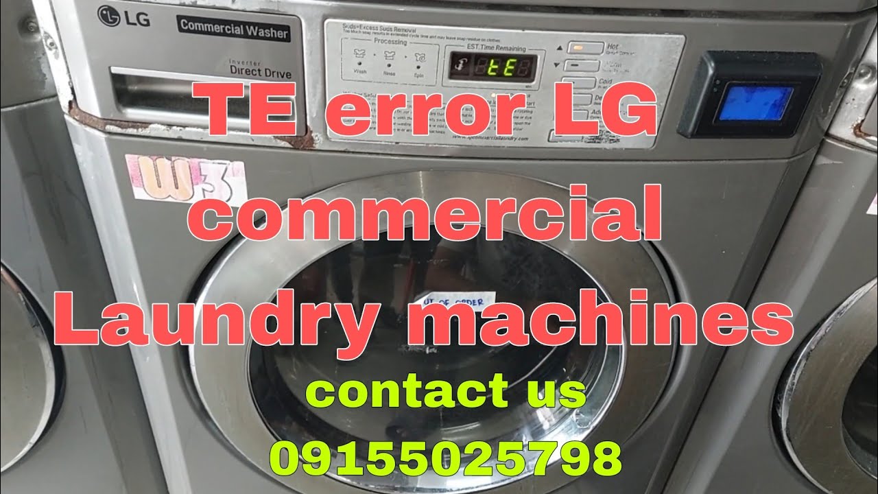 TE error LG commercial laundry machine paano ayusin