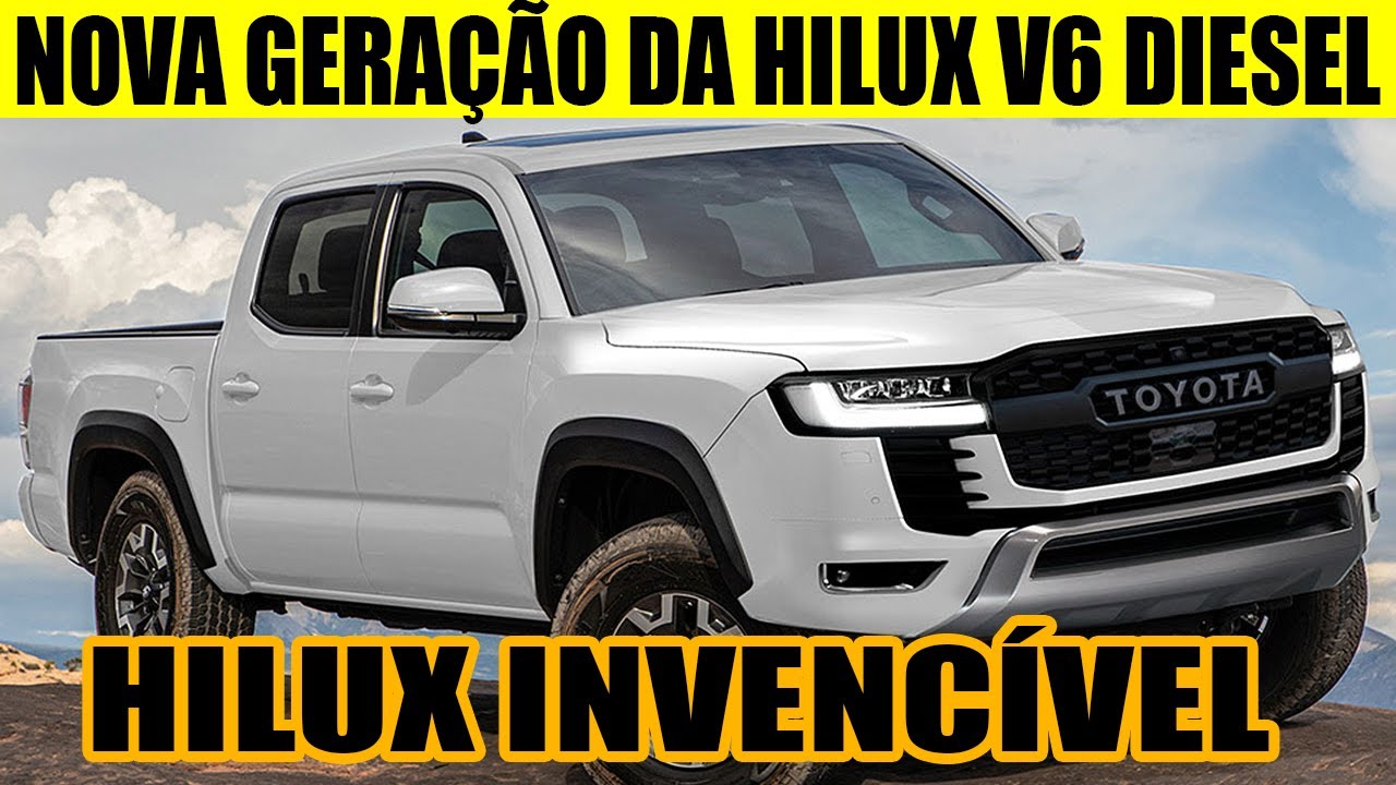 NOVA GERAÇÃO DA PICAPE TOYOTA HILUX COM MOTOR DIESEL 3.3 V6