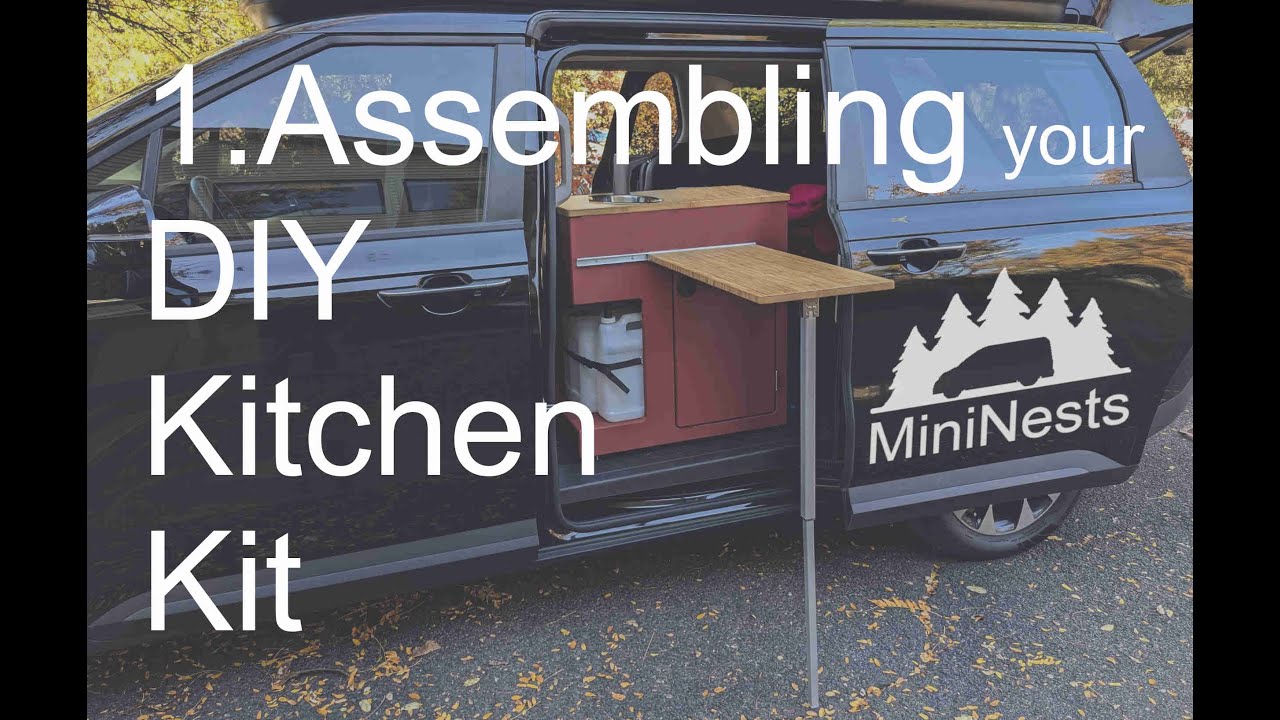 Assembling Your Minivan Camper Conversion DIY Kitchen Kit