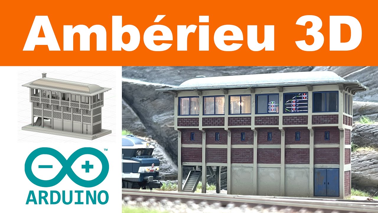 Poste d’aiguillage miniature : modélisation 3D & TCO Arduino