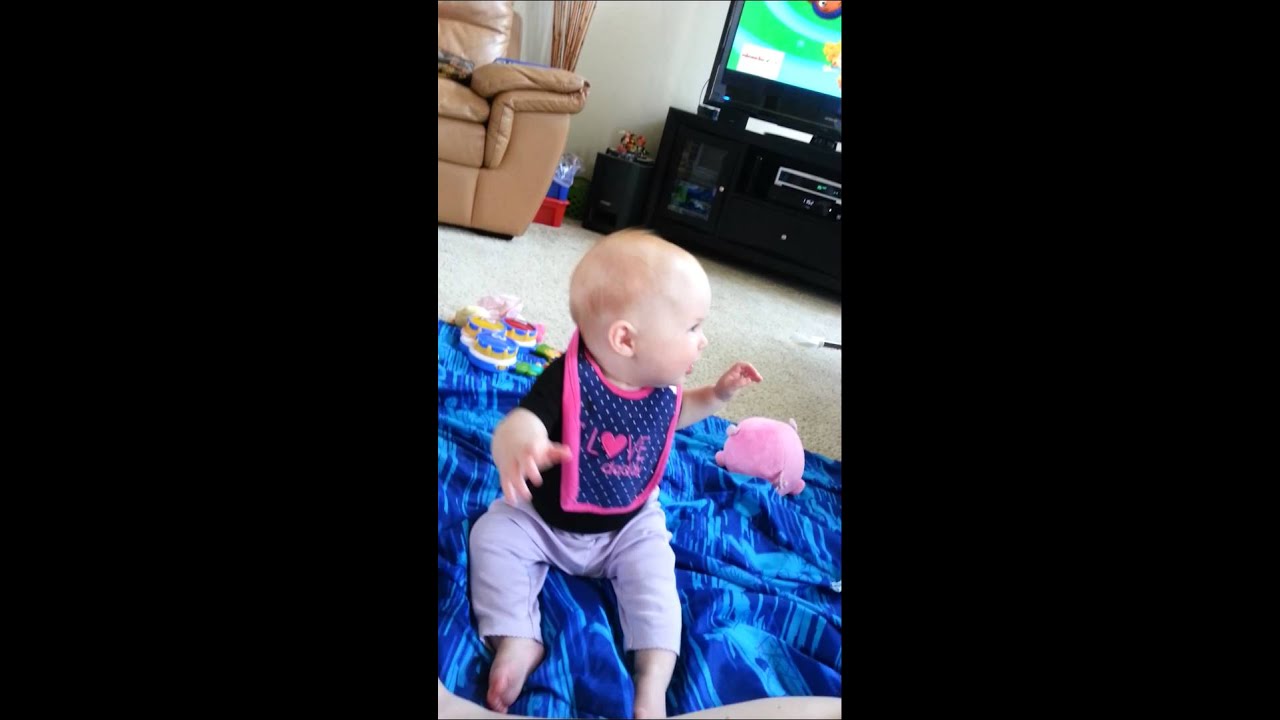 Baby waving