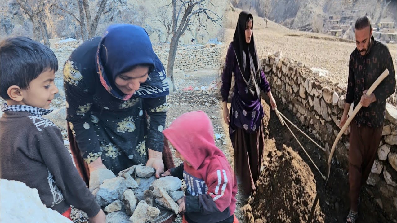 Blessings of rain and stones of hope: A beautiful lamb was added to the Sha'ban flock🐑🐏🌧️🧱