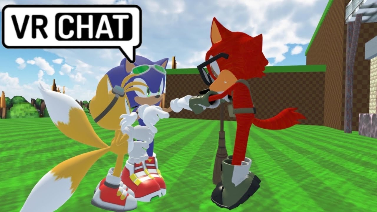 Крутые Соник и Тейлз посещают базу борцов за свободу Гаджета — VRChat
