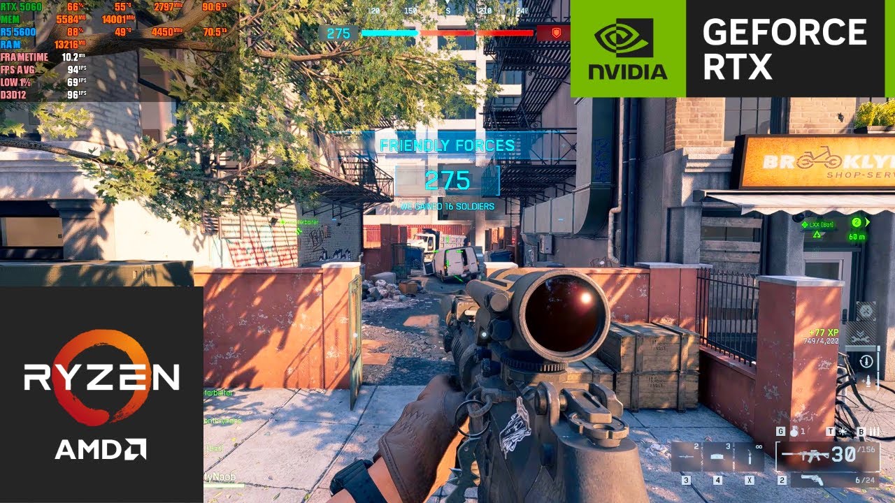 Battlefield 6 : RTX 5060 8GB | Ryzen 5 5600 (1080P / Nvidia DLSS Quality / Custom Settings)