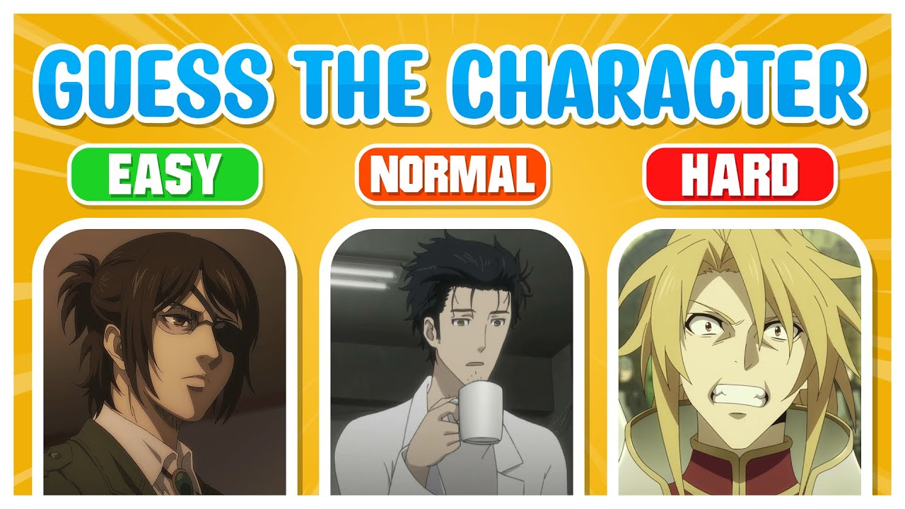 Anime Quiz | Guess The Anime Characters In 5 Seconds | Anime Character Quiz