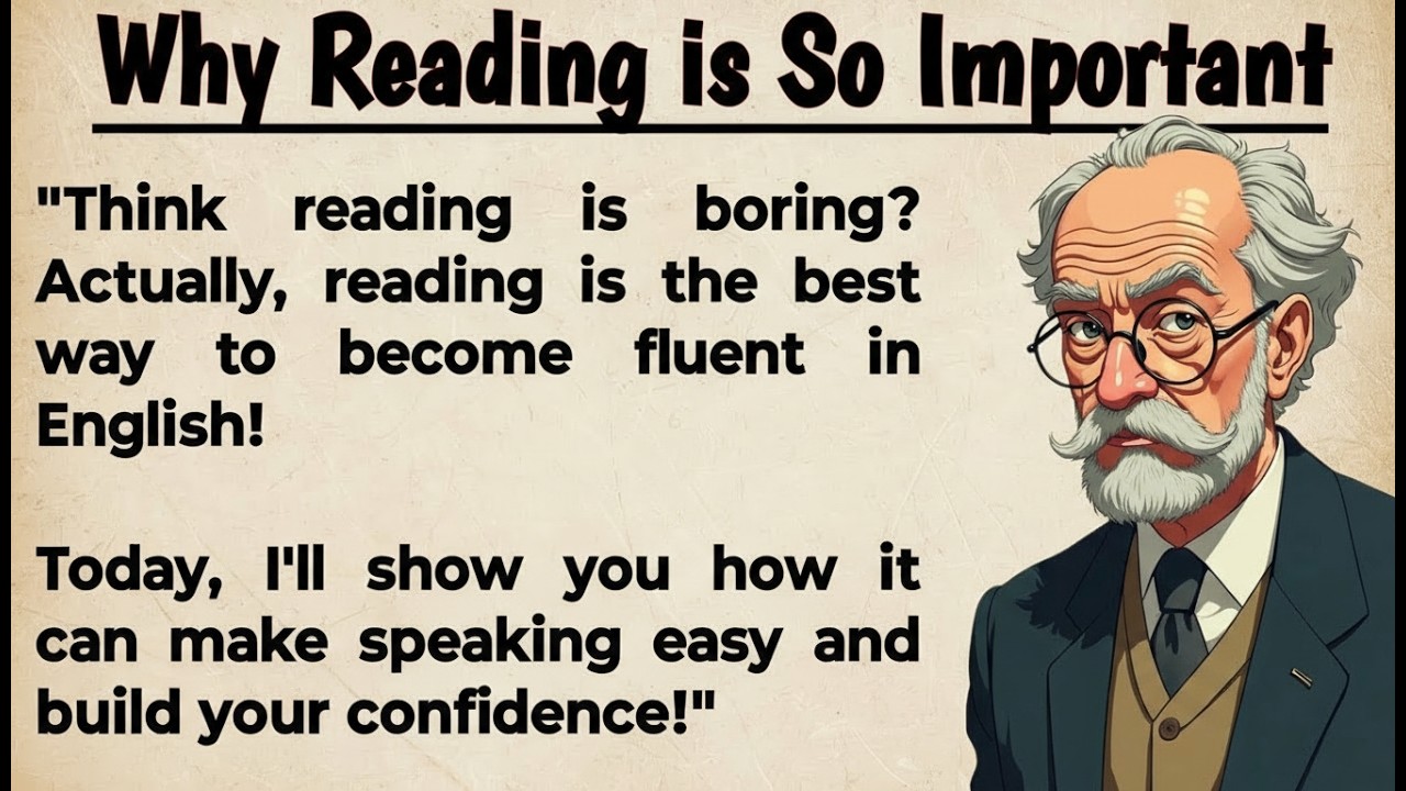 Why Reading Is Important for English Learners | Improve Vocabulary & Fluency | Graded Reader 🔥