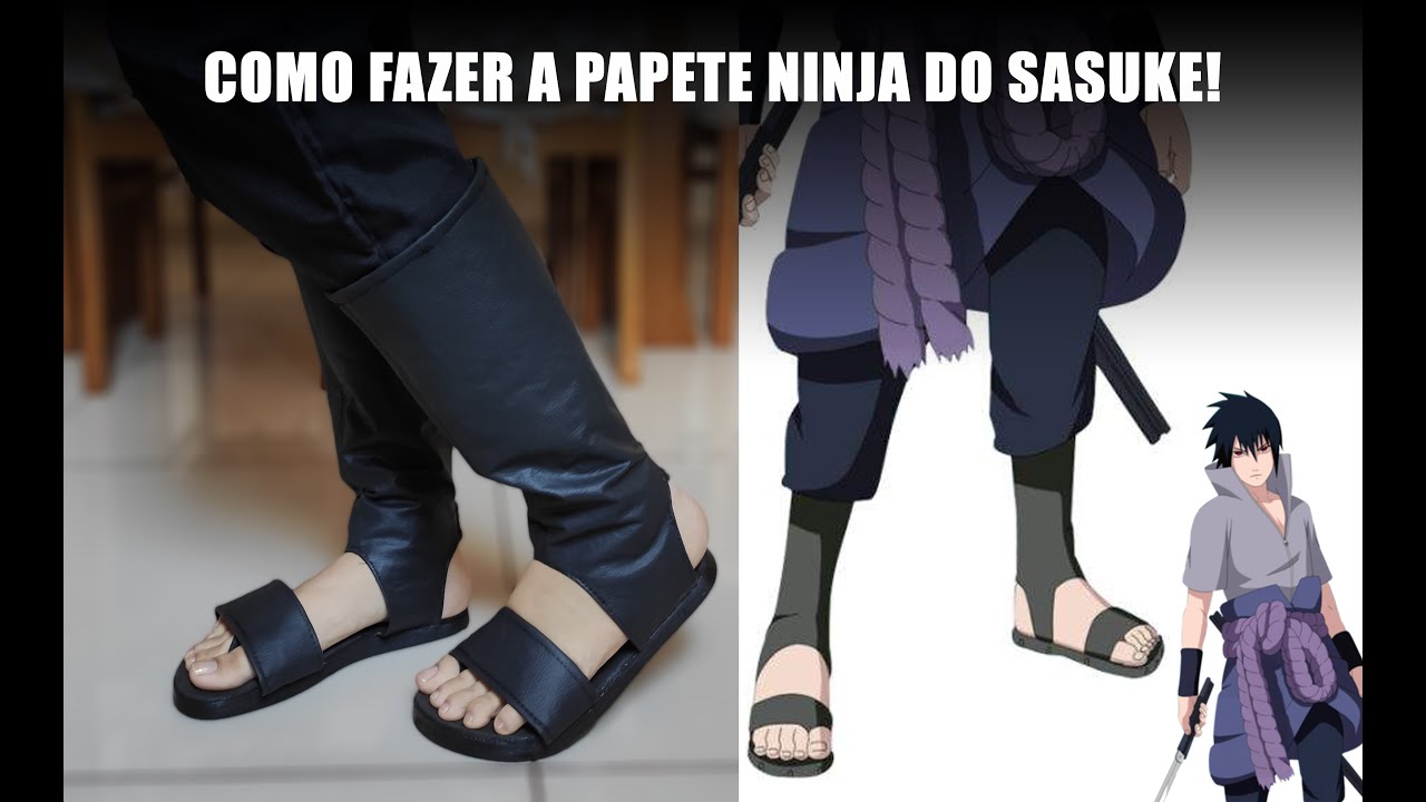 Como fazer os sapatos do Sasuke (Tutorial | Naruto Shippuden)