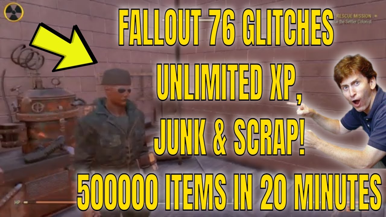 Fallout 76: Unlimited XP, Junk, and Scrap - 500,000 Items in 20 Minutes
