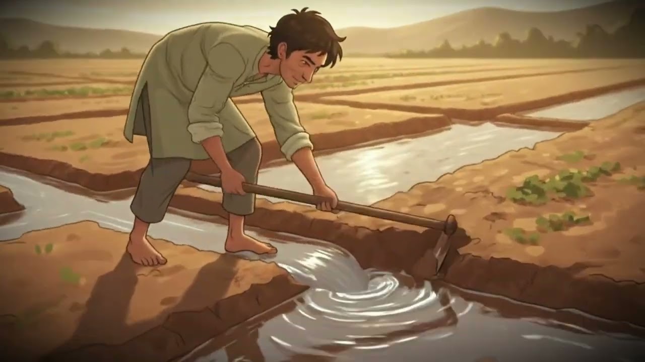 A Farmer’s Peaceful Day 🌾 Cultivating Wheat the O