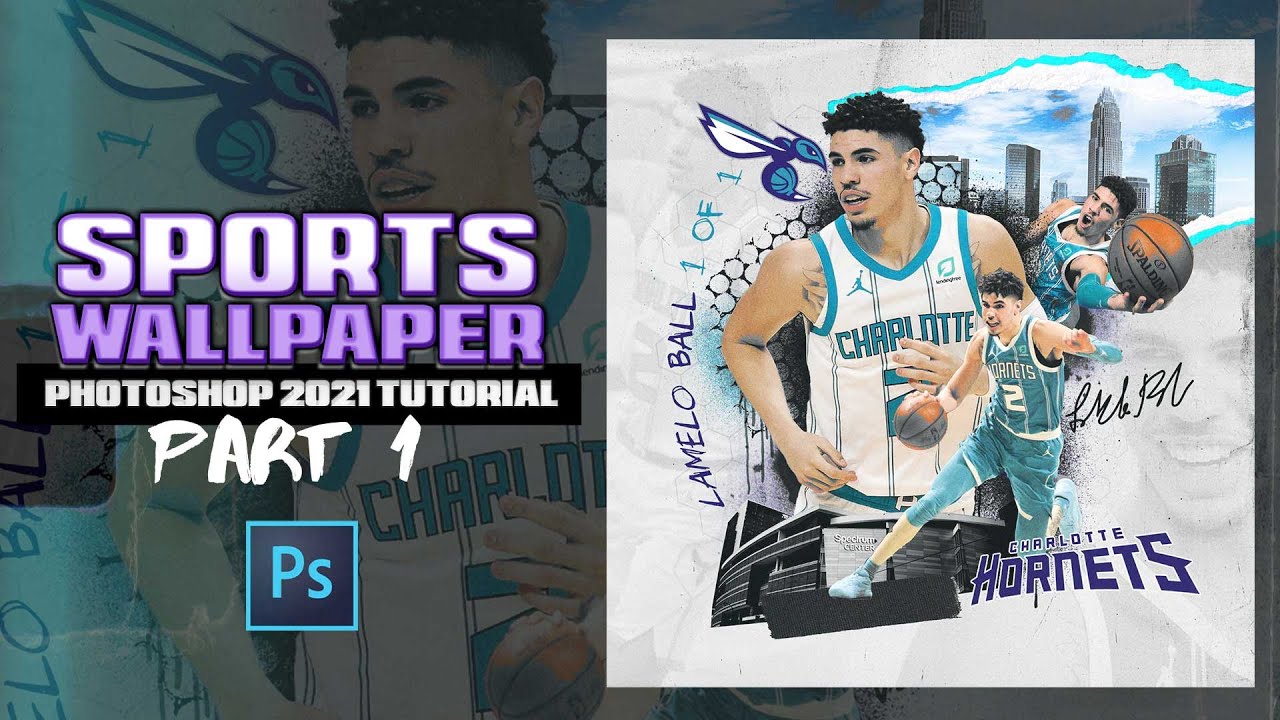 Sports Design | Photoshop Tutorial | LaMelo Ball GFX