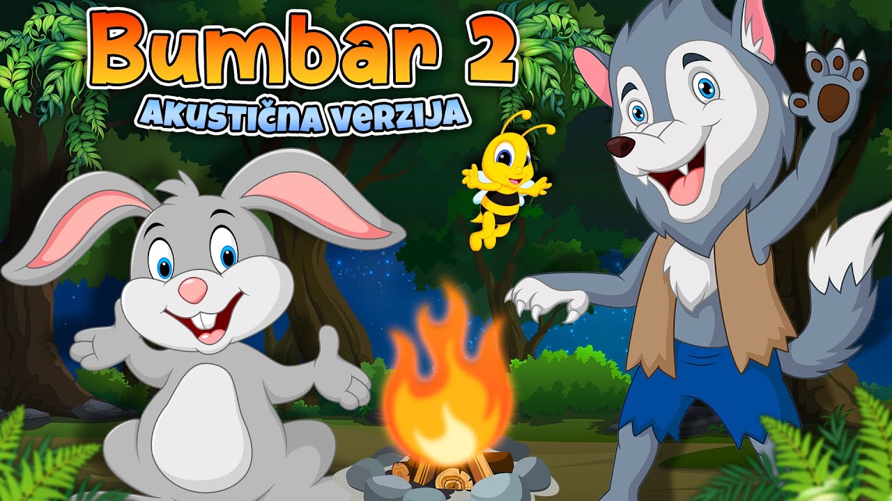 BUMBAR 2 💜 Akustična verzija 💛 Pesmica o životinjama ❤️️ Zakleo se bumbar 💚 Bumblebee song