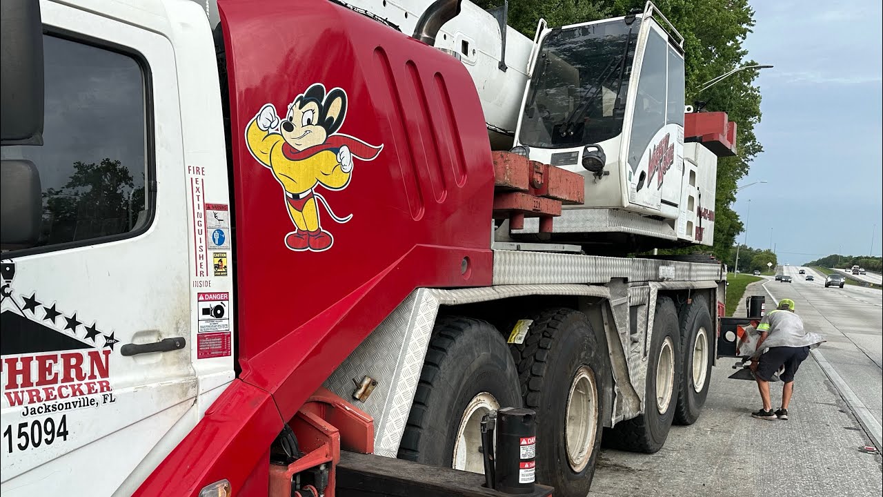 HOW TO CHANGE A CRANE TIRE!