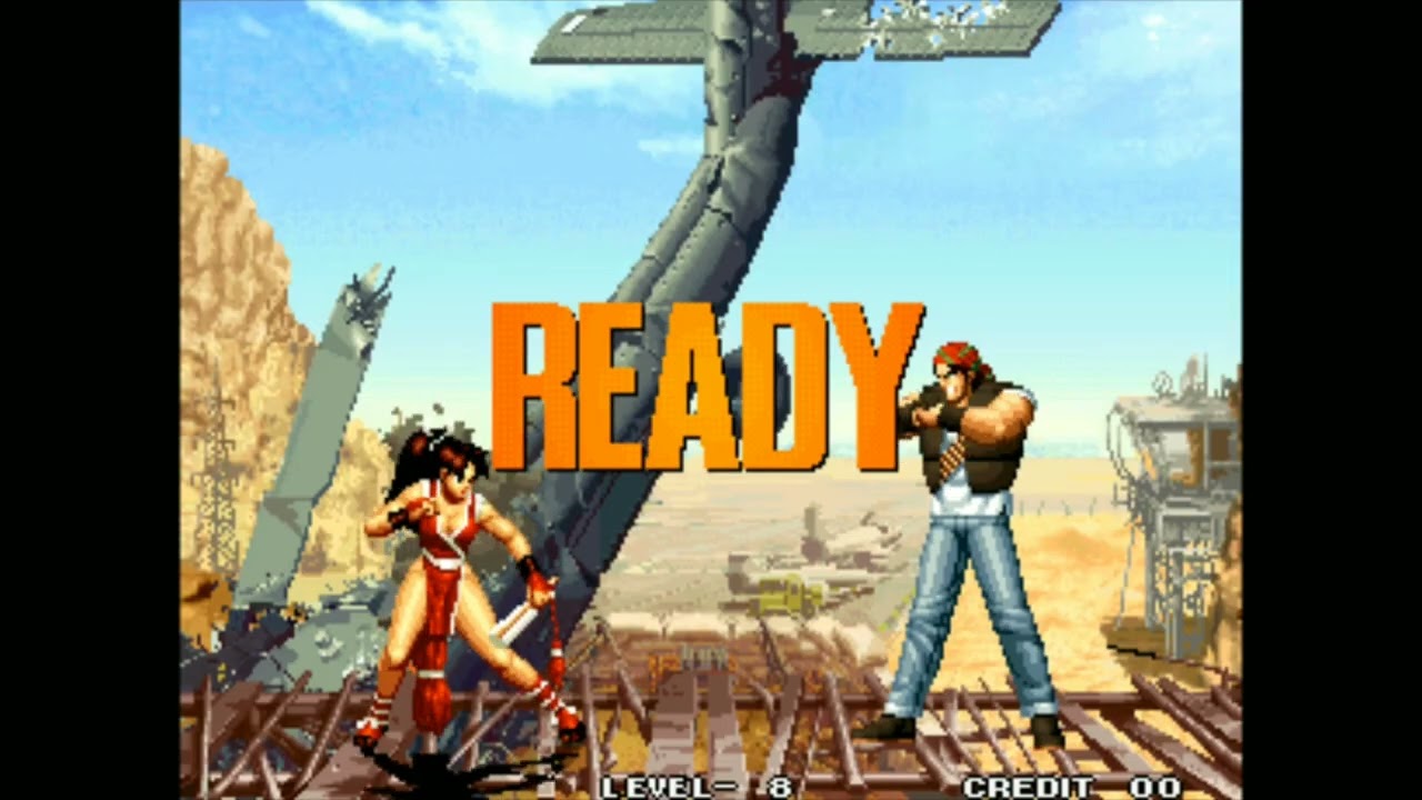 THE KING OF FIGHTERS 95 NEO GEO MVS ARCADE LEVEL 8 GORO DAIMON MAI SHIRANUI KIM KAPHWAN SEM FINAL