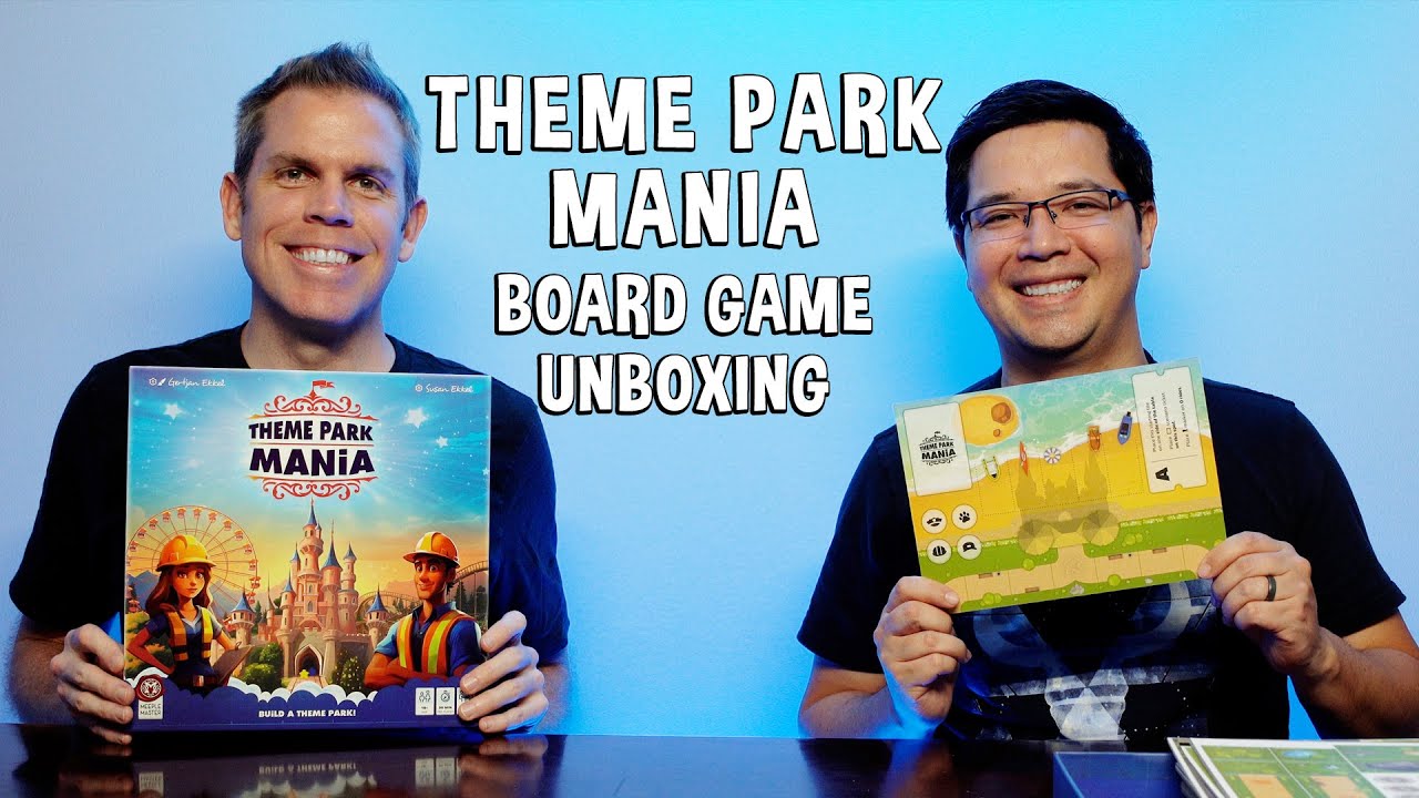 Unboxing Theme Park Mania - Board Game