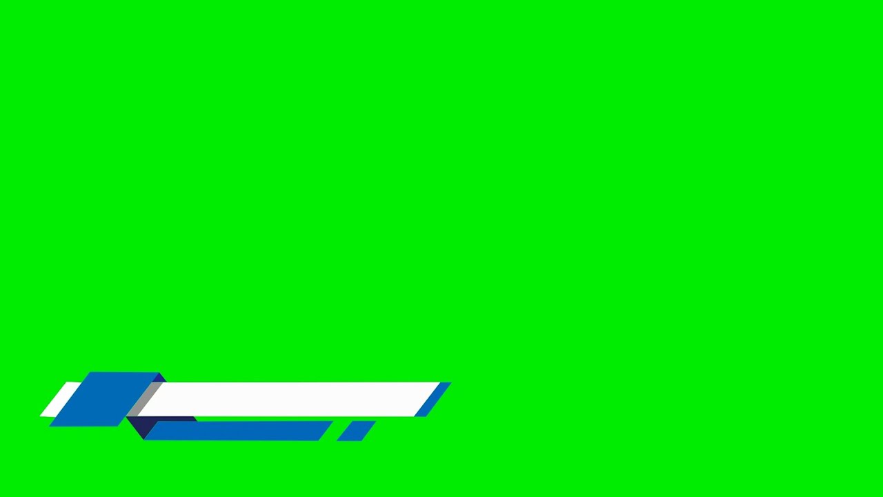 3D view Motion Smooth Lower Third NON-COPYRIGHT Green Screen Chroma