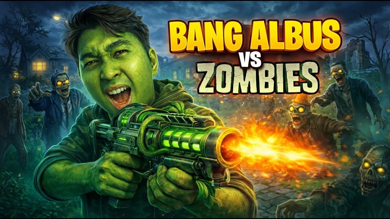 DAY 4 BANG ALBUS MENCOBA MENGALAHKAN ZOMBIE ZOMBIE YANG JAHAT