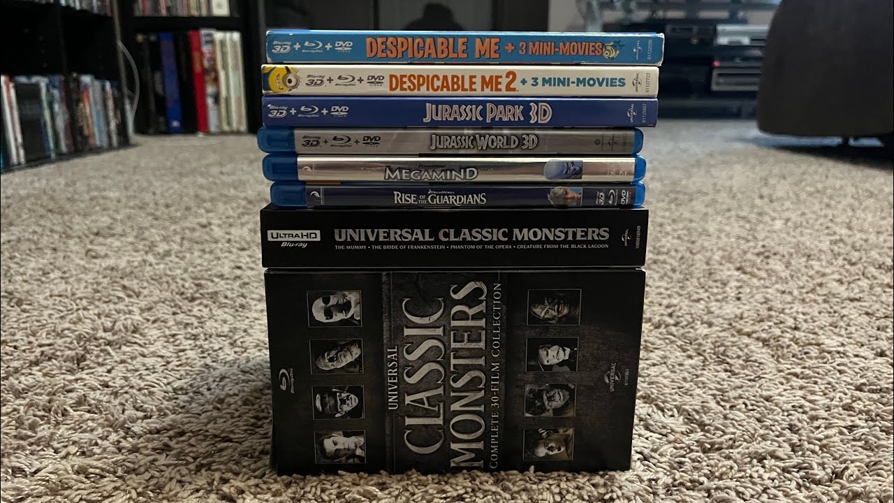 Моя коллекция Blu-ray фильмов Universal Studios 3D