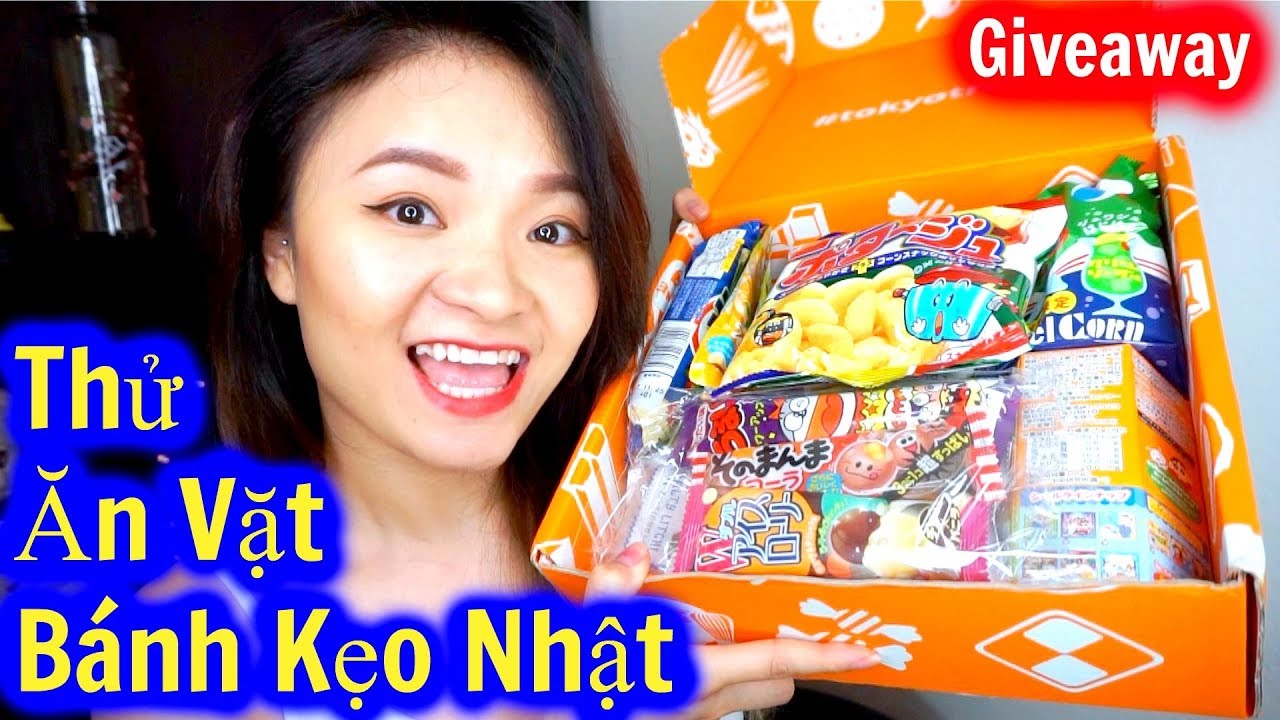 Thử Ăn Vặt Bánh Kẹo Nhật | GIVEAWAY | Try Japan Snacks & Candy Tokyotreat ♡ BeeSweetiee