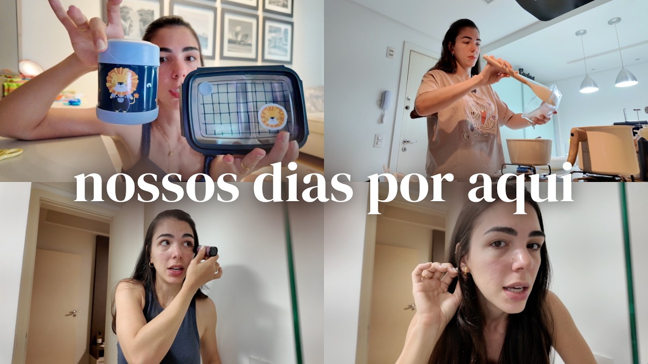 começamos um treinamento de sono, itens de introdução alimentar, nosso final de semana por aqui