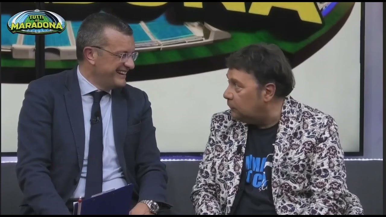 Lino D'Angiò imita Antonio Conte ospite di Lino Gallo a TUTTI AL MARADONA