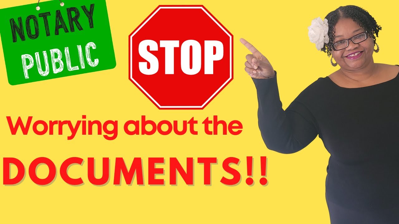 General notary work , Notary Loan Signing Agent, stop stressing over documents