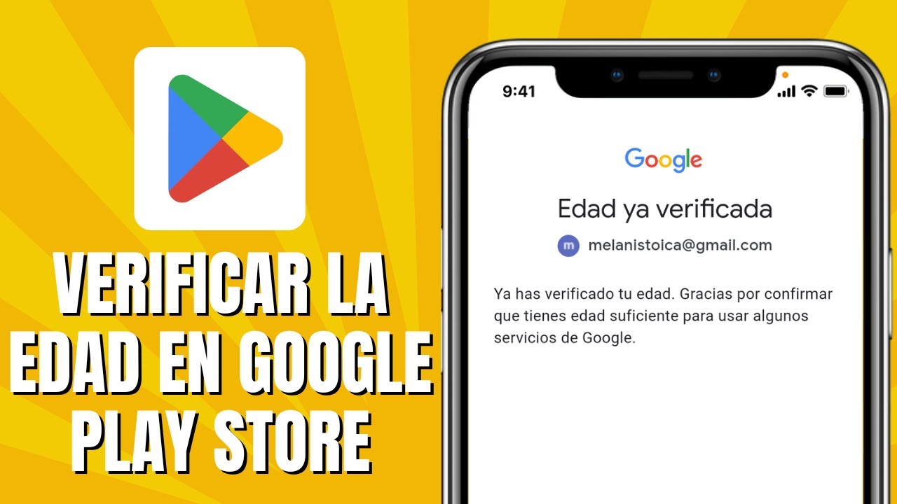 C&oacute;mo VERIFICAR La Edad En Google Play STORE