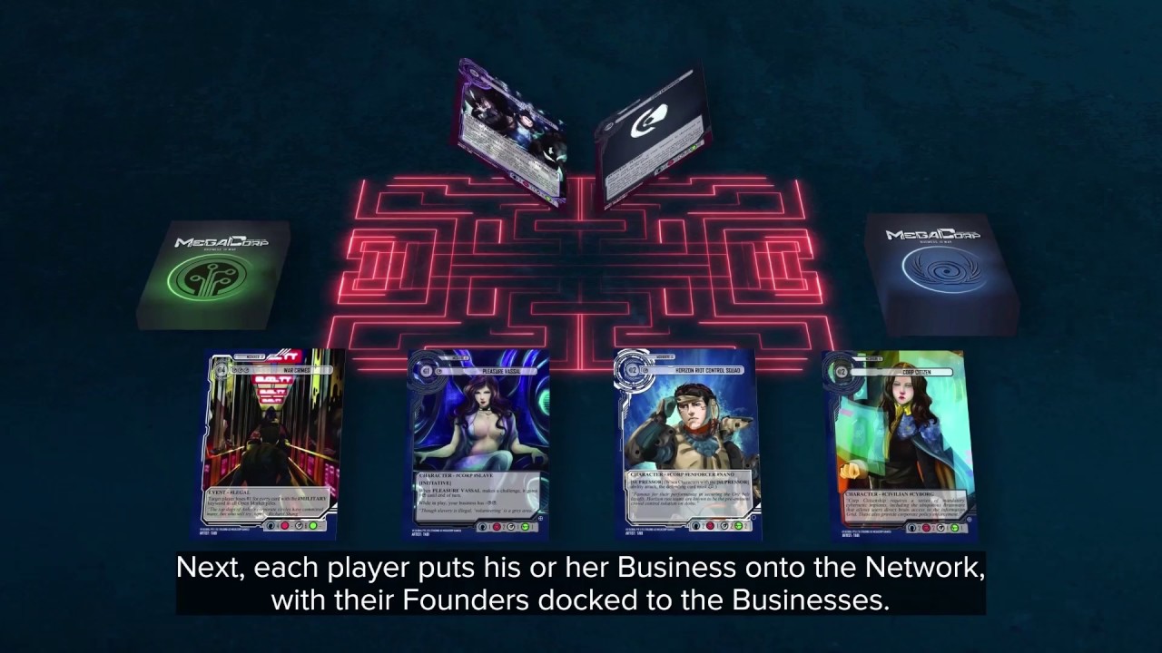 Megacorp Trading Card Game - Gameplay Video