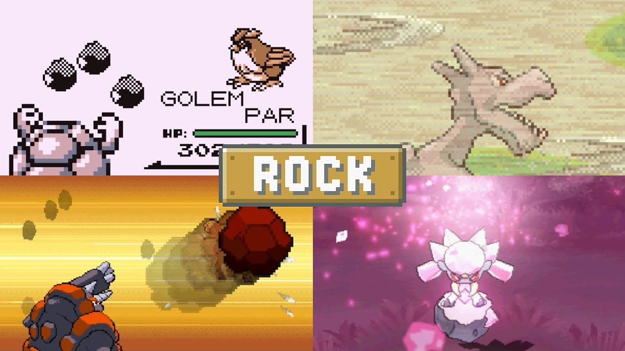 Evolution of Pokémon Moves (Rock Type)