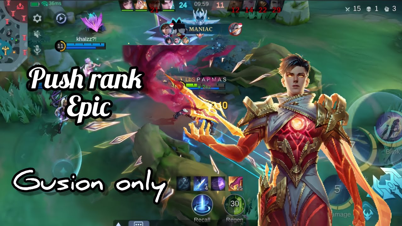 Push rank epic sampe maniac😼🔥