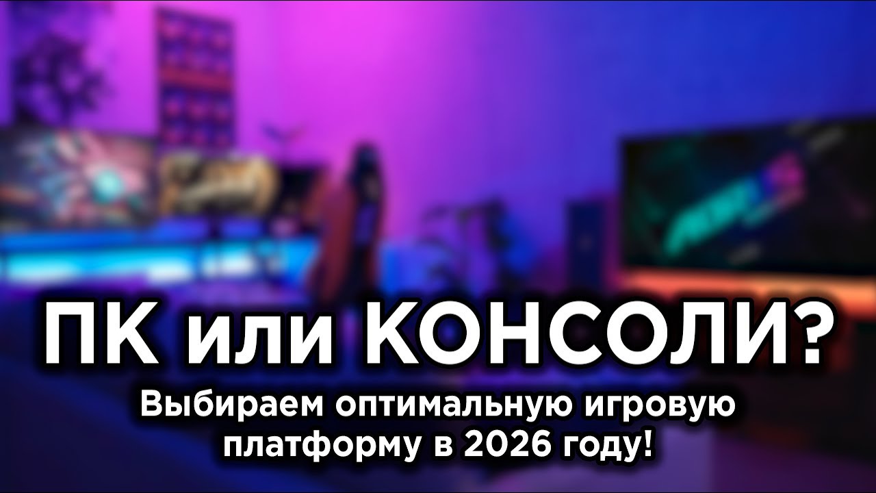ПК или КОНСОЛЬ — что лучше брать в 2026 году?
