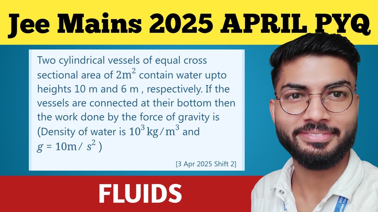 Fluid Mechanics PYQ 🔥 | JEE Mains Previous Year Questions | Guaranteed Marks