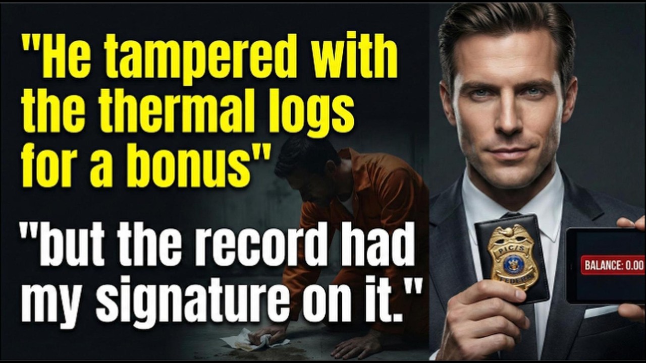 He tampered with the thermal logs for a bonus but the record had my signature on it. 115