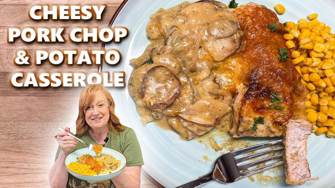 Запеканка из свиных отбивных с сыром и картофеля — восхитительная идея для ужина