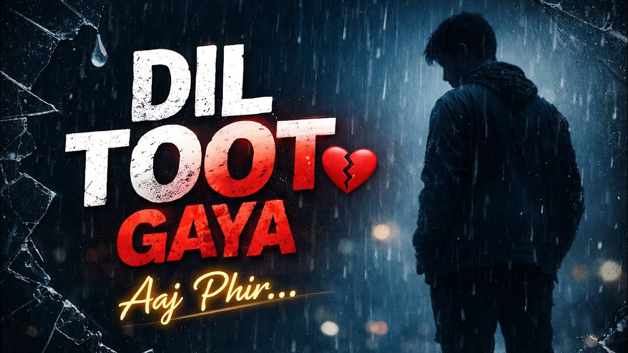 Dil Toot Gaya Aaj Phir 💔 | Heart Touching Sad Song 2026 | Very Emotional Breakup Song
