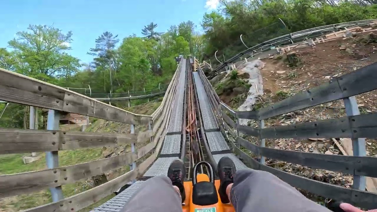 The Smoky Mountain Alpine Coaster in Pigeon Forge, TN. Full POV in 4K.