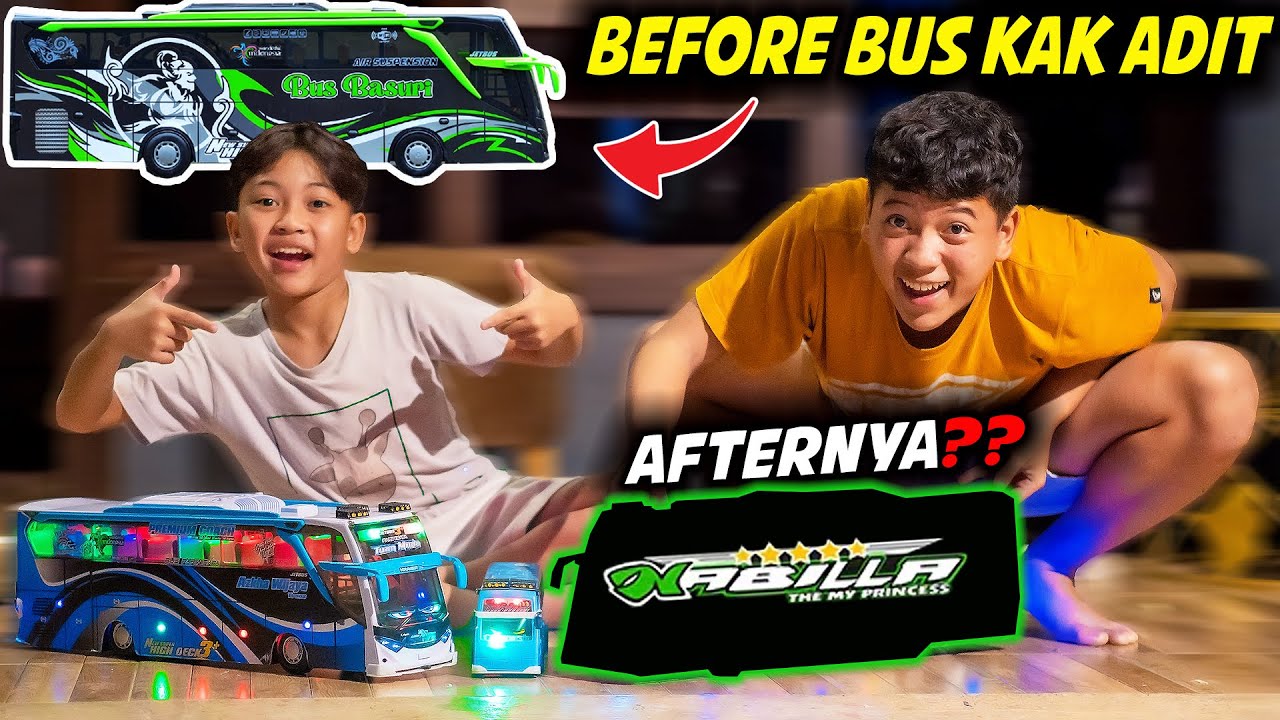 QQ TRANS NABILA!! KAK ADIT IKUTAN BUAT BUS MINIATUR, BAGUS MANA SAMA PUNYA DIMAS???