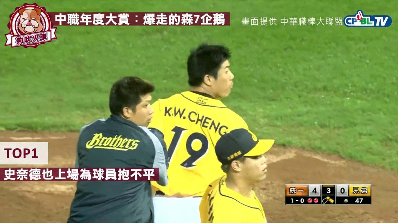 【2017狗吠中職年度大賞10-7】爆走的森7企鵝TOP5