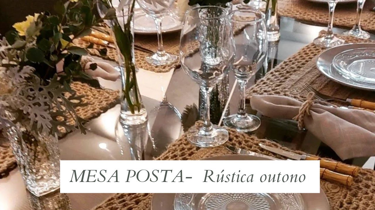 Mesa posta rústica simples | MULHERES ATUAIS