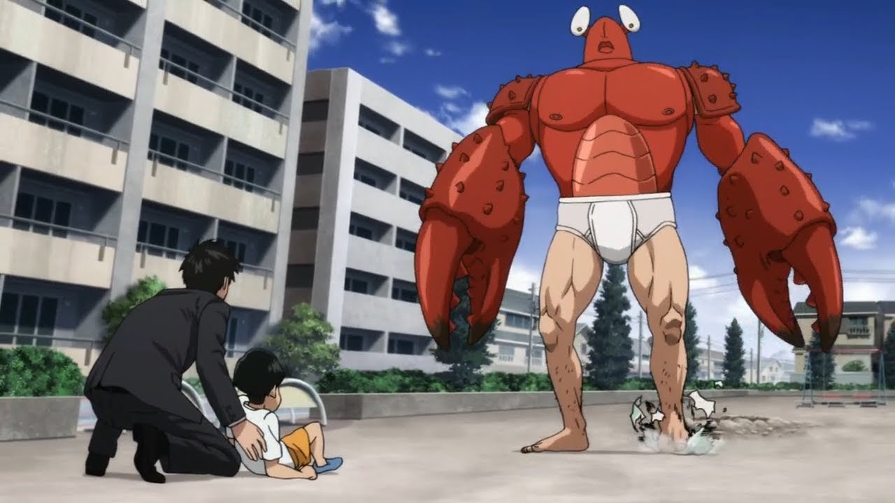 Human Saitama VS Crab Man   One Punchman Tagalog Dub