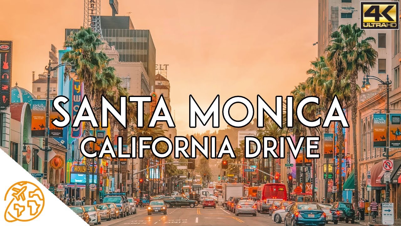 Santa Monica California 4k Tour Driving Los Angeles Drive