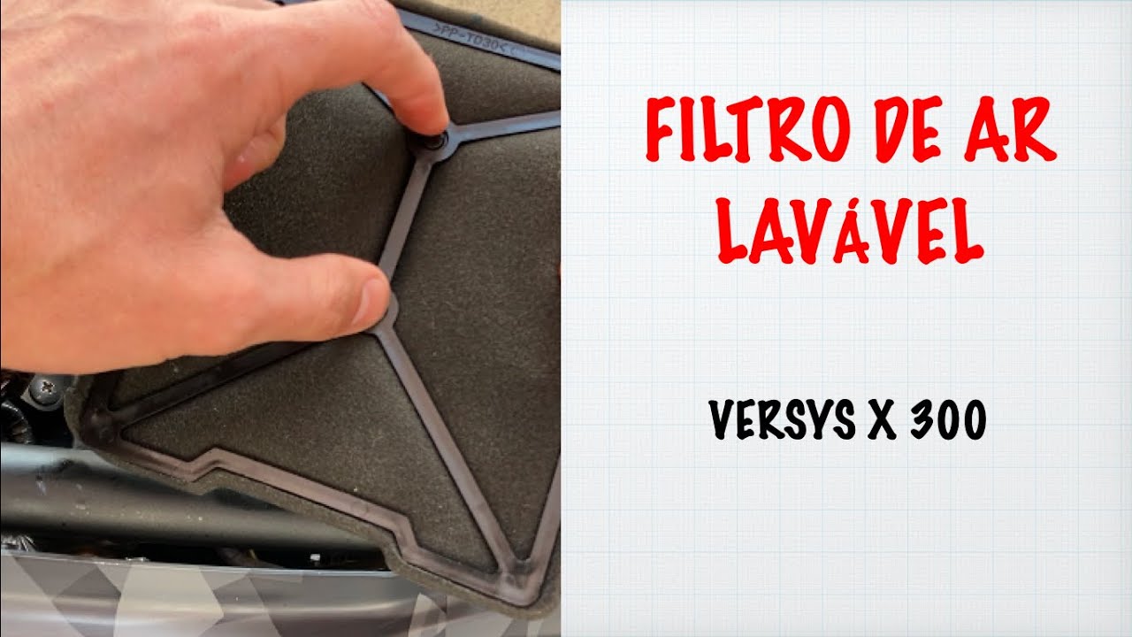 KAWASAKI VERSYS X 300 - FILTRO DE AR, CUIDADO PARA NÃO TROCAR ATOA