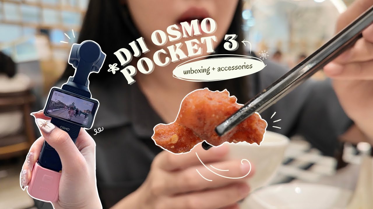 DJI Osmo Pocket 3 Unboxing 📷✨ accessories + test vlog ☁️🍃