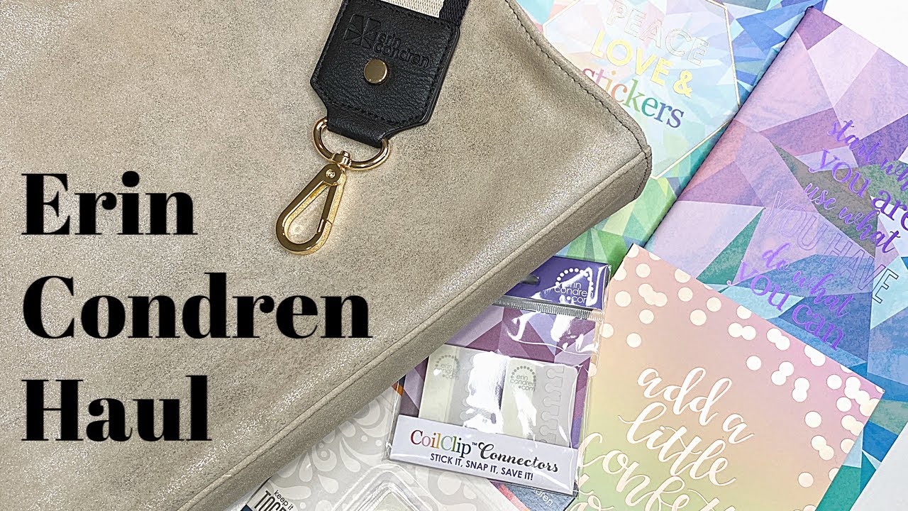 Erin Condren Haul | NEW Tote, Sticker Album, Monthly Sticker Book, and More! | The Pixie Planner
