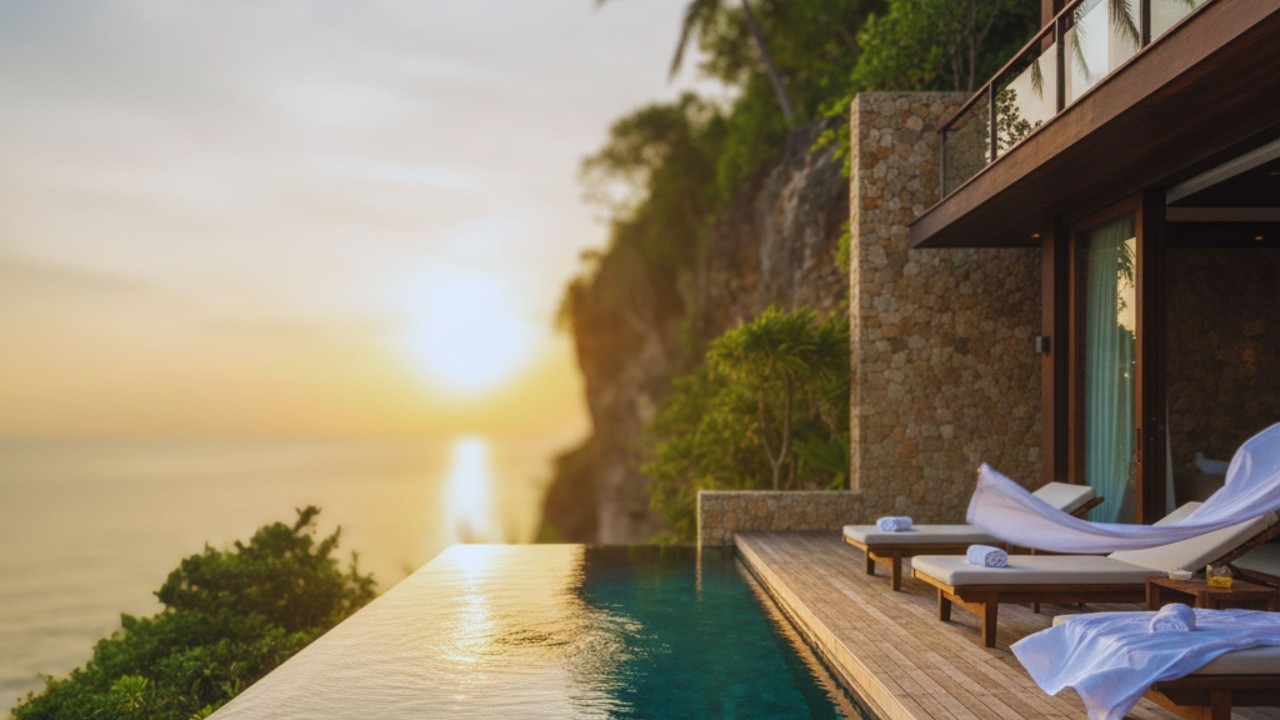 Tropical Resort Morning | Bright Organic House for Breakfast & Relaxation