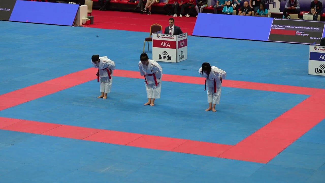 2022 Konya // Team kata Cadet & Junior Female: Egypt vs Japan