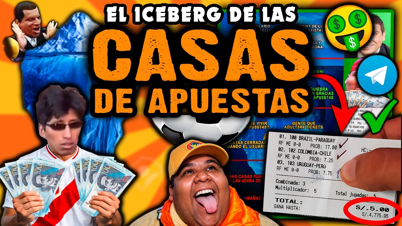 Iceberg de las CASAS DE APUESTAS en Perú