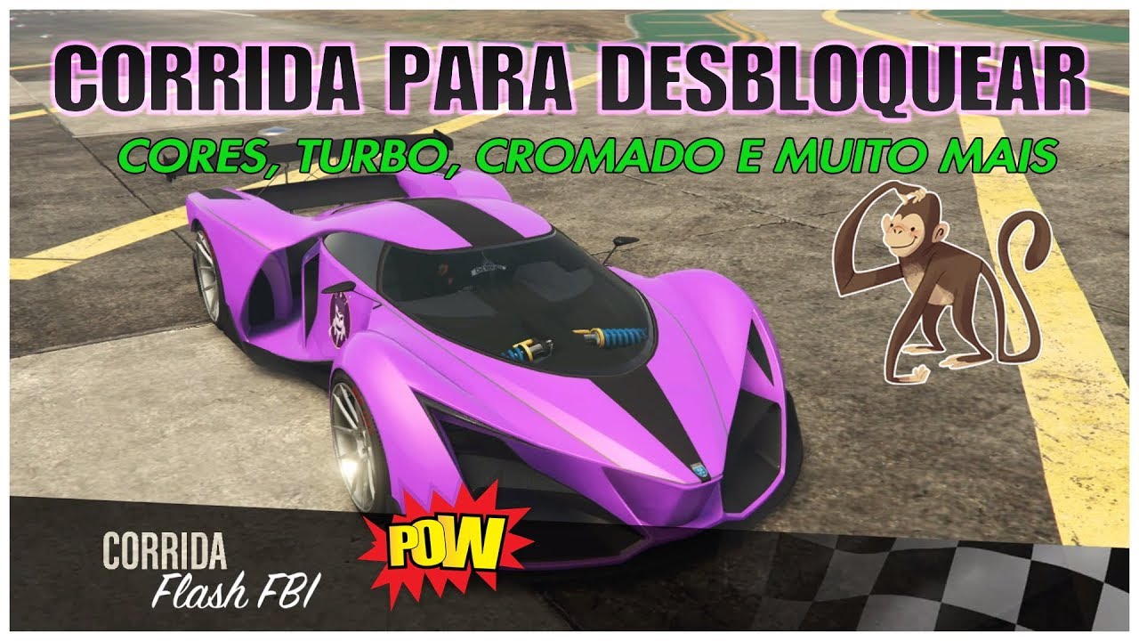 GTA 5 ONLINE CORRIDA PARA DESBLOQUEAR CORES,TURBO E CROMADO